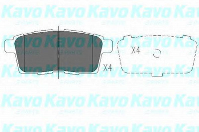 KAVO PARTS kbp4559 -  Комплект тормозных колодок, дисковый тормоз